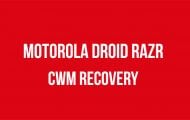 Motorola Droid Razr - CWM Recovery On Motorola Droid Razr - Droid Views